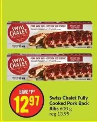 FreshCo Swiss Chalet Fully Cooked Pork Back Ribs 600 g offer