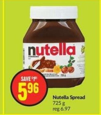 FreshCo Nutella Spread 725 g offer