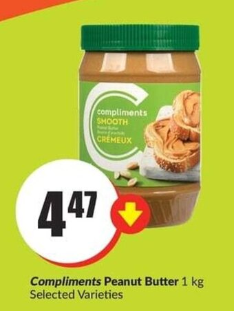 FreshCo Compliments Peanut Butter 1 kg offer