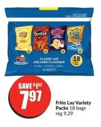 FreshCo Frito Lay Variety Packs 18 bags offer