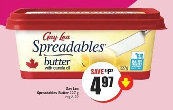 FreshCo Gay Lea Spreadables butter 227 g offer