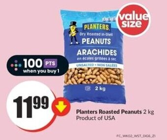 FreshCo Planters Roasted Peanuts 2 kg offer