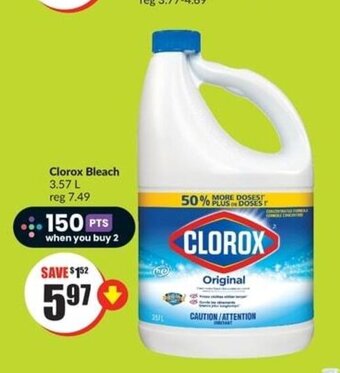 FreshCo Clorox Bleach 3.57 L offer