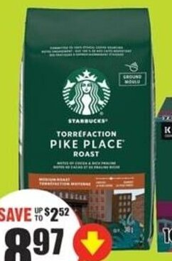 FreshCo Starbucks Roast & Ground Coffee 340 g offer