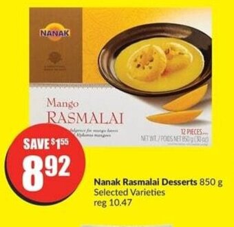 FreshCo Nanak Rasmalai Desserts 850 g offer