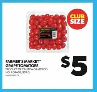 Real Canadian Superstore FARMER'S MARKET GRAPE TOMATOES 907 G offer