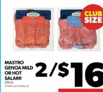 Real Canadian Superstore MASTRO GENOA MILD OR HOT SALAMI offer