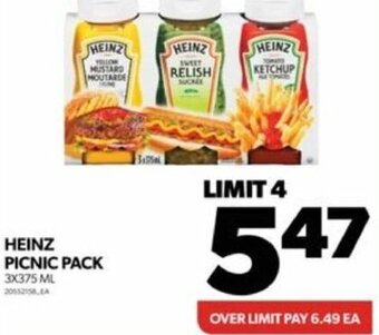 Real Canadian Superstore HEINZ PICNIC PACK 3X375 ML offer