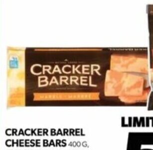 Real Canadian Superstore CRACKER BARREL CHEESE BARS 400 G, offer