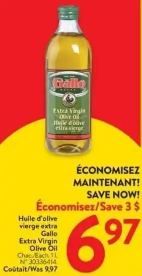 Walmart Gallo Extra Virgin Olive Oil Chac./Each. 11. offer