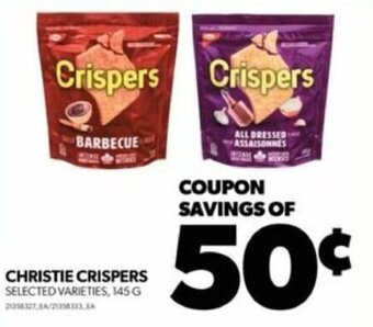 Real Canadian Superstore CHRISTIE CRISPERS, 145 G offer