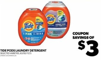 Real Canadian Superstore TIDE PODS LAUNDRY DETERGENT 63/85/112'S offer