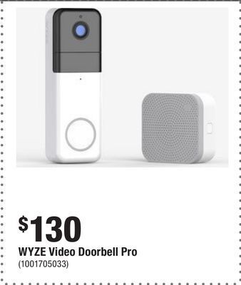 Home Depot Wyze video doorbell pro offer