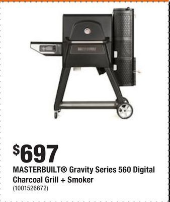 Home Depot Masterbuilt® gravity series 560 digital charcoal grill + smoker offer