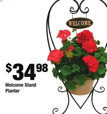 Home Depot Welcome stand planter offer