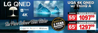 2001 Audio Video Lg uqa 4k qned w/thinq a tv. 55 | 65 offer