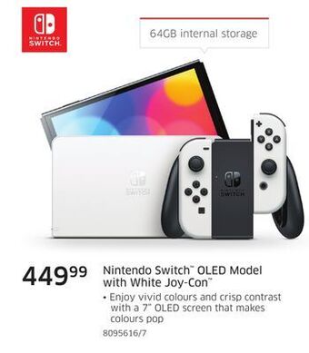 The Source Nintendo switch oled model with white joy-con offer