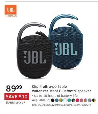 The Source Jbl clip 4 ultra-portable water-resistant bluetooth® speaker offer