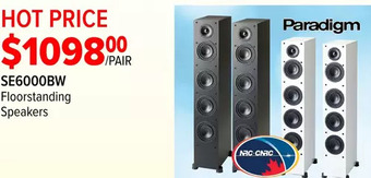 2001 Audio Video Paradigm floorstanding speakers offer