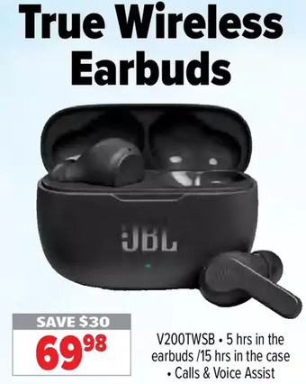2001 Audio Video Jbl true wireless earbuds offer