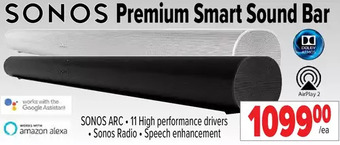 2001 Audio Video Sonos premium smart sound bar offer