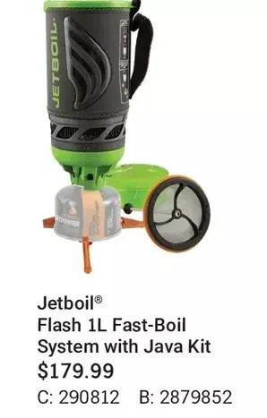 Bass Pro Jetboil flash fast-boil system with java kit offer