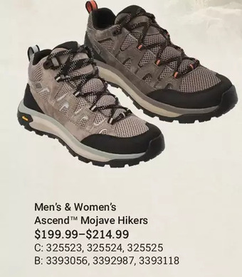 Bass Pro Men's & women's ascend mojave hikers offer