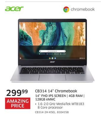 The Source Acer cb314 14 chromebook offer