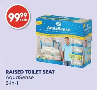 Wellwise by Shoppers Aquasense 3-in-1 raised toilet seat offer