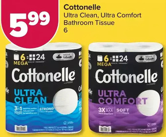PharmaChoice Cottonelle ultra clean, ultra comfort bathroom tissue offer
