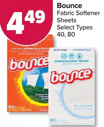 PharmaChoice Bounce fabric softener sheets offer