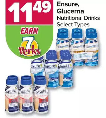 Ensure, glucerna, nutritional drinks