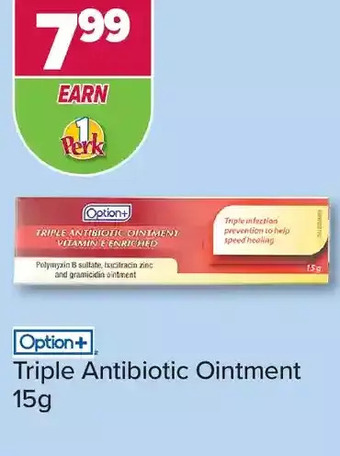 PharmaChoice Option+ triple antibiotic ointment offer
