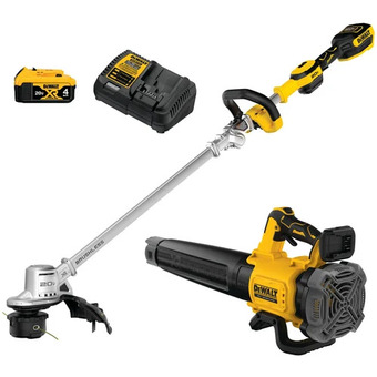 Home Depot 20v max xr 14-inch cordless folding string trimmer and handheld blower combo kit offer