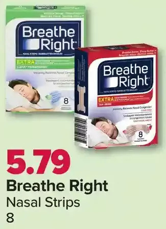 PharmaChoice Breathe right nasal strips offer