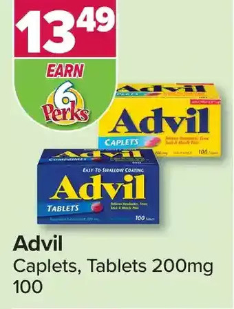 PharmaChoice Advil caplets, tablets offer
