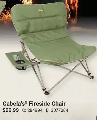 Cabela's Cabela's fireside chair offer