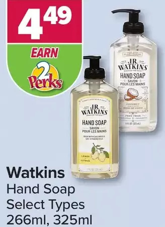 PharmaChoice Watkins hand soap offer