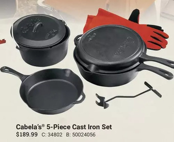 Cabela's Cabela's 5-piece cast iron set offer