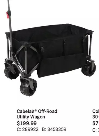 Cabela's Cabela's off-road utility wagon offer