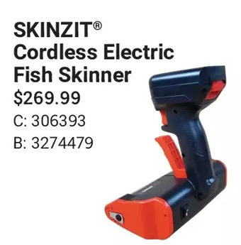 Cabela's Skinzit cordless electric fish skinner offer