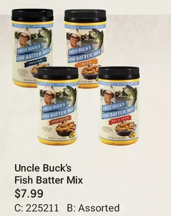 Cabela's Uncle buck's fish batter mix offer