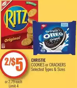 Shoppers Drug Mart Christie cookies or crackers offer