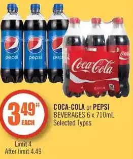Shoppers Drug Mart Coca-cola or pepsi beverages offer
