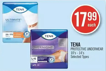 Shoppers Drug Mart Tena protective underwear offer