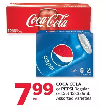 Rexall Coca-cola or pepsi regular or diet offer