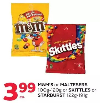 Rexall M&m's or maltesers or skittles or starburst offer