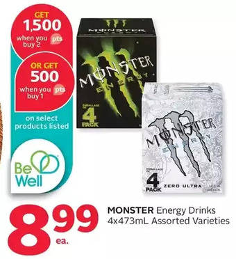 Rexall Monster energy drinks offer