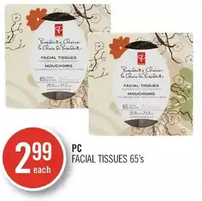 Shoppers Drug Mart Pc facial tissues offer