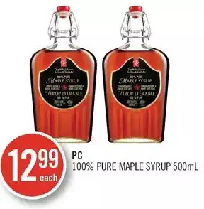 Shoppers Drug Mart Pc 100% pure maple syrup offer